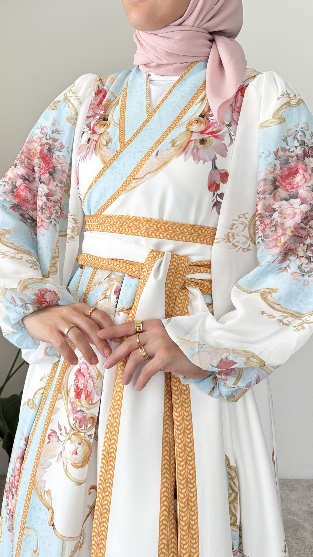 Floral Silk Dress