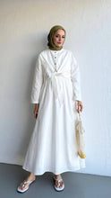 Load image into Gallery viewer, White Lotus Linen Dress
