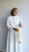 Load image into Gallery viewer, White Lotus Linen Dress
